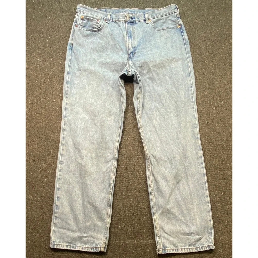 Levi 550 Relaxed Fit Jeans Sz 40 Mens Blue Skater Streetwear Light Wash Denim